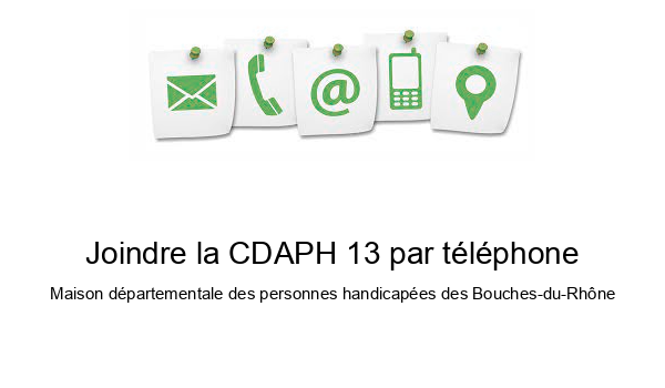 Joindre la CDAPH 13 par téléphone