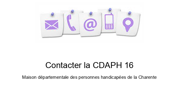 Contacter la CDAPH 16