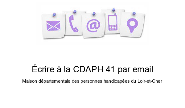 Écrire à la CDAPH 41 par email