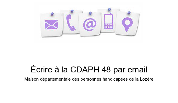 Écrire à la CDAPH 48 par email