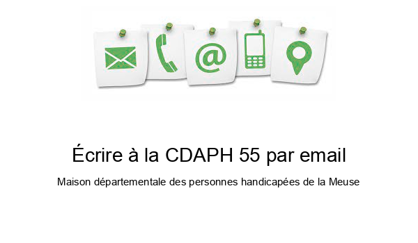 Écrire à la CDAPH 55 par email