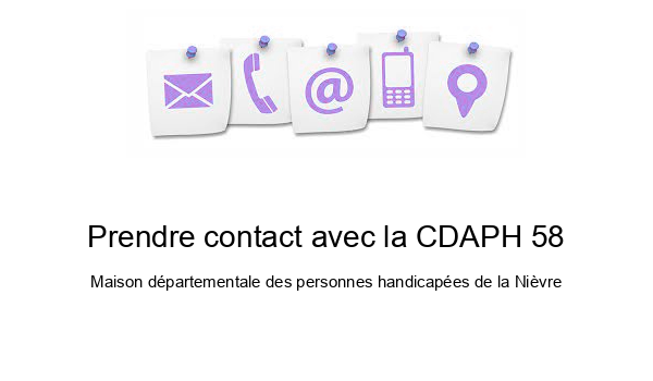 Prendre contact avec la CDAPH 58