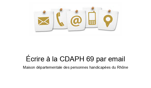 Écrire à la CDAPH 69 par email