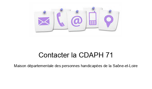 Contacter la CDAPH 71