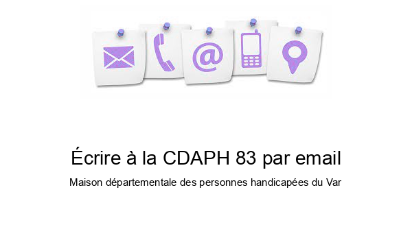 Écrire à la CDAPH 83 par email