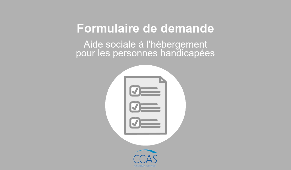 Aide Sociale L H bergement Des Personnes Handicap es